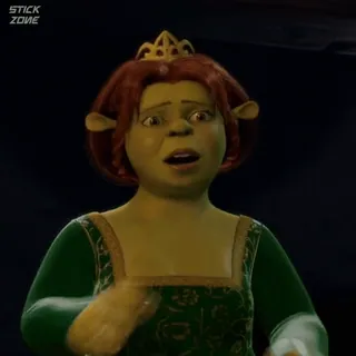 🫑 Princess Fiona Shrek princesse, ogre, fiona, dessin animé, animé telegram sticker
