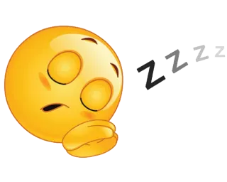 😴 ZZZ schlafen, Emoji, schlafend, müde, zzz telegram sticker