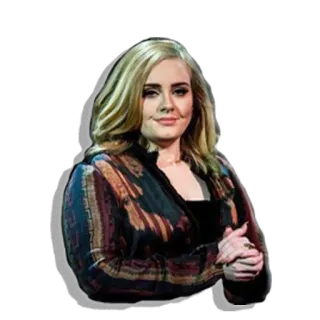 😀 Adele cantor, celebridade, músico, retrato, mulher, artista telegram sticker