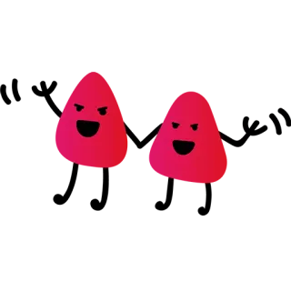 😳 Blob, Kartun, Stiker, Lucu, Pink, Lucu telegram sticker