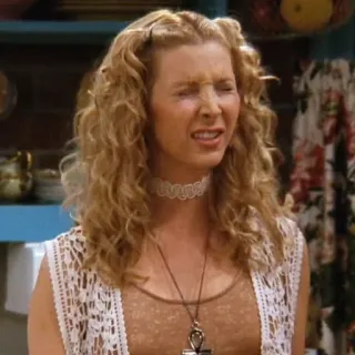 😬 Phoebe Buffay Friends phoebe, friends, série tv, années 90, sitcom, expression, drôle telegram sticker