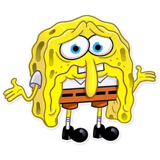 🤷‍♂️ Spongebob Squarepants สพันจ์บ็อบ, สพันจ์บ็อบ สแควร์แพนส์, การ์ตูน, ตลก, มีม, แปลก telegram sticker