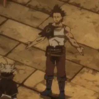 👑 Yami Sukehiro Black Clover Anime, Black Clover, Yami Sukehiro, Manga, Shonen telegram sticker
