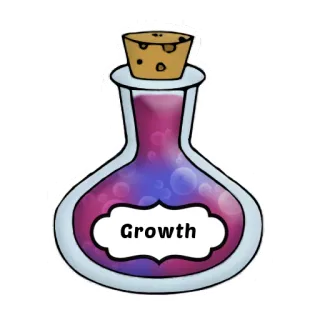 🍹 Growth potion, growth, magic, fantasy, bottle telegram sticker