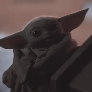 😉 Grogu The Mandalorian Малыш Йода, Дитя, Звёздные войны, милый, зеленый telegram sticker