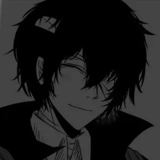 🖤 Dazai Osamu Bungou Stray Dogs Anime, Dazai, Bungou Stray Dogs, BSD, Manga, Osamu Dazai telegram sticker
