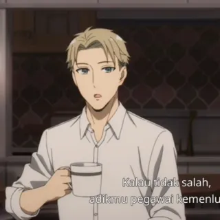🚰 Loid Forger Spy × Family Kalau tidak salah, adikmu pegawai kemenlu. Anime, Spion, Vader, Elegant, Serieus, Spy x Family, Loid Forger telegram sticker