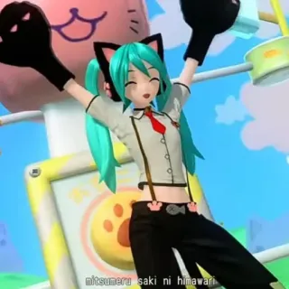 ˚୧⋆｡˚⋆ Hatsune Miku || @mmllrt_n whatsapp stickers