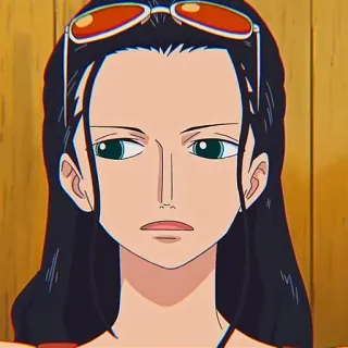 📚 Nico Robin One Piece nico robin, one piece, anime, manga, straw hat pirates, character whatsapp sticker
