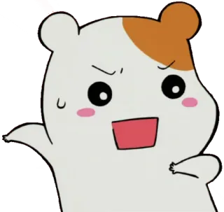 😐 Hamutaro Hamtaro chomik, anime, kreskówka, Hamtaro telegram sticker