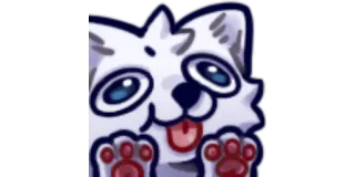 😛 chó, cún con, dễ thương, động vật, hoạt hình telegram sticker