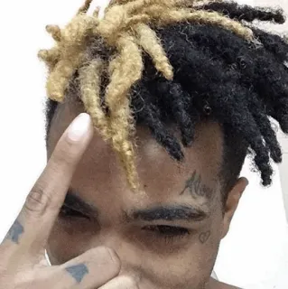 🖤 XXXTentacion rapper, muziek, zanger, XXXTentacion, dreadlocks telegram sticker