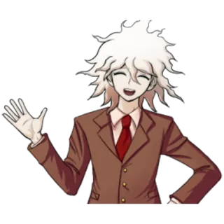 👋 Nagito Komaeda Danganronpa anime, character, game, Danganronpa, Nagito Komaeda telegram sticker