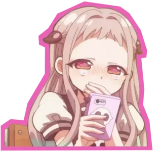 😍 Yashiro Nene Toilet-Bound Hanako-kun anime, manga, cute, girl, illustration, cartoon whatsapp sticker