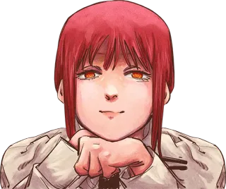 😊 Makima Chainsaw Man Аниме, Манга, Человек-бензопила, Макима telegram sticker