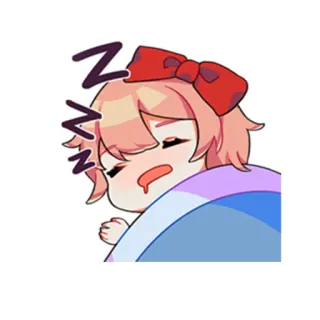 😴 ZZZ sleeping, cartoon, cute, tired, sleepy, zzz telegram sticker
