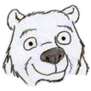 😊 urso, animal, desenho animado, ilustração, fofo telegram sticker