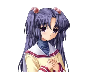 😳 Anime, Dziewczyna, Kreskówka, Postać, Ilustracja telegram sticker