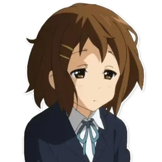 😩 Yui Hirasawa K-On! Anime, K-On, Yui Hirasawa, Süß, Cartoon, Mädchen whatsapp sticker