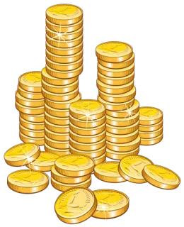 💰 koin, emas, uang, tumpukan, kekayaan, mata uang telegram sticker