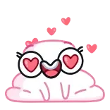 🥰 cute, emoji, love, hearts, cartoon, sticker telegram sticker