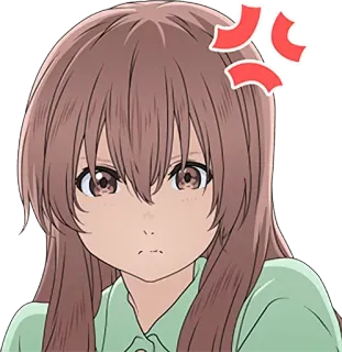 😠 anime, angry, frustrated, cartoon, annoyed, character telegram sticker