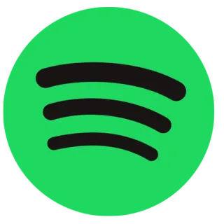 🎼 spotify, musique, audio, streaming, appli, logo, icône telegram sticker
