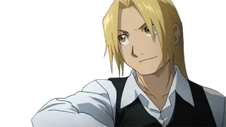 😏 Edward Elric Fullmetal Alchemist Anime, Karakter, Pirang, Serius, Fullmetal Alchemist, Edward Elric telegram sticker