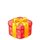 🎁 gift, present, box, ribbon, stars whatsapp sticker