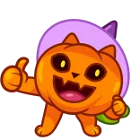 Cat Pumpkin | @Premium_Emojis_Telegram telegram emojis 👍