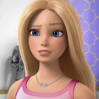 🤨 Barbie Barbie, Hoạt hình, Nhân vật, Phim hoạt hình telegram sticker