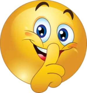 🤫 Émoji, Chut, Silence, Silencieux whatsapp sticker