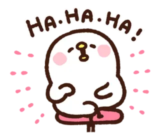 😄 HA HA HA! gracioso, risa, lindo, pegatina, feliz, dibujos animados, alegre telegram sticker
