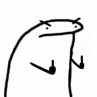 🖕 offensive, middle finger, rude, insult, cartoon whatsapp sticker