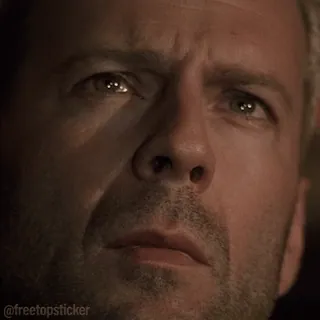😒 Bruce Willis Pulp Fiction telegram sticker