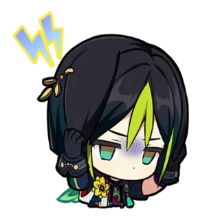 😰 Tighnari Genshin Impact Anime, Sticker, Jeu vidéo, Personnage, Genshin Impact, Tighnari whatsapp sticker