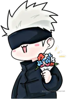 😌 Gojo Satoru Jujutsu Kaisen Anime, Manga, Gojo, Jujutsu Kaisen, Fleurs telegram sticker
