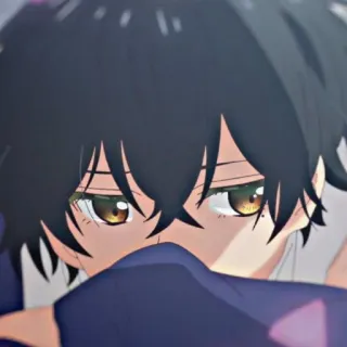 🥺 Anime, Manga, Charakter, Traurig, Augen, Junge telegram sticker