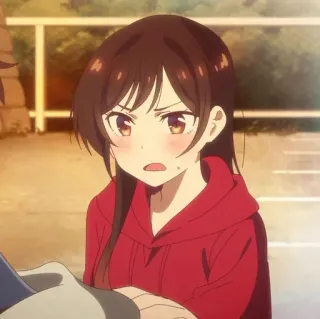 🍇 Chizuru Mizuhara Rent-A-Girlfriend Anime, Chizuru Mizuhara, Rent-a-Girlfriend, Słodkie, Kreskówka whatsapp sticker