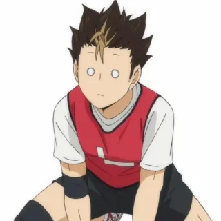🙀 Nishinoya Yuu Haikyuu!! Anime, Haikyuu, Nishinoya, Yuu, Sport, Siatkówka telegram sticker