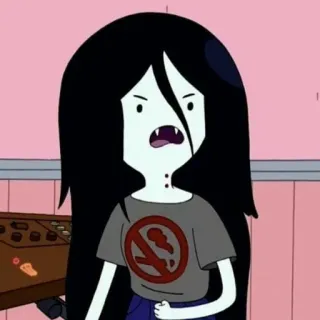 🖤 Marceline Adventure Time Мультфильм, Вампир, Марселин, Время приключений, Анимация telegram sticker