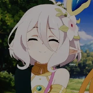 😊 anime, girl, elf, character, cute telegram sticker
