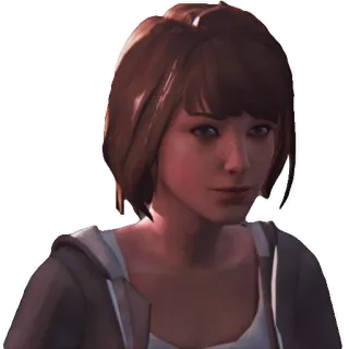 🙂 Maxine Caulfield Life is Strange Videogioco, Max Caulfield, Life is Strange, Gioco d'avventura, Ragazza adolescente telegram sticker