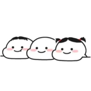 ☺️ słodkie, kawaii, kreskówki, twarze, naklejki telegram sticker