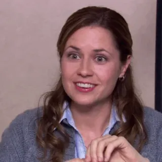 🗞 Pam Beesly The Office tv, comedy, büro, sitcom, frau telegram sticker