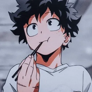 🌟 Izuku Midoriya My Hero Academia Anime, My Hero Academia, Izuku Midoriya, Deku, Manga telegram sticker