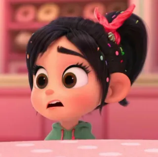 ✨ Vanellope von Schweetz Wreck-It Ralph Dessin animé, Disney, Vanellope, Les Mondes de Ralph, Personnage, Fille telegram sticker