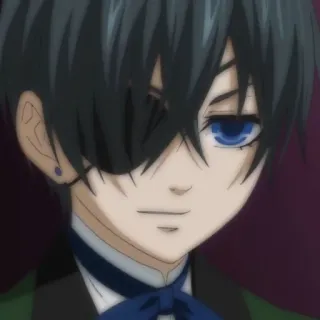 🗝 Ciel Phantomhive Black Butler Anime, Manga, Ciel Phantomhive, Black Butler, Personaje, Personaje ficticio whatsapp sticker