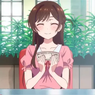 👼 Chizuru Ichinose Rent-A-Girlfriend Anime, Chizuru, Rent a Girlfriend, Kawaii, Lindo, Dinero telegram sticker
