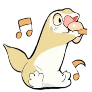 😋 Eidechse, fressen, süß, Tier, Cartoon telegram sticker